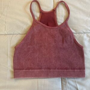 Ribbed Mauve Tank Top